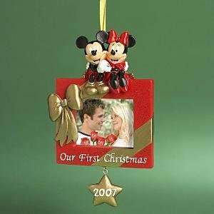  Disney Mickey and Minnie Our First Christmas Ornament 