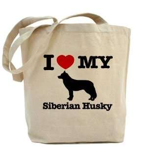  I love my Siberian Husky Pets Tote Bag by CafePress 