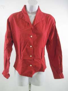MARIO MATTEO Red Jacket Top Blouse Shirt Sz 42  