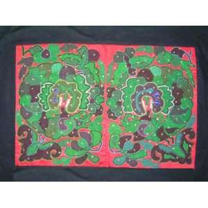  Antique Embroidery Textile Art Miao Hmong Costume #121 