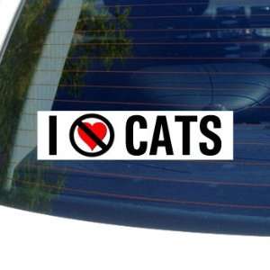  I Hate Anti CATS   Window Bumper Sticker: Automotive
