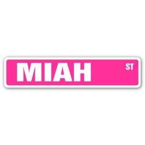 MIAH Street Sign name kids childrens room door bedroom girls boys gift