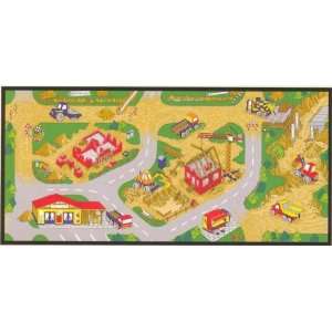  Construction Vehicle Play Carpet 36 x80 inches Toys 