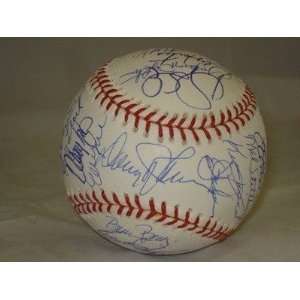  1986 Mets World Series Team Autographed Baseball: Sports 