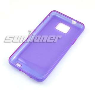 TPU Silicone Case Skin Cover for Samsung i9100,galaxy S ii,S2+LCD Film 