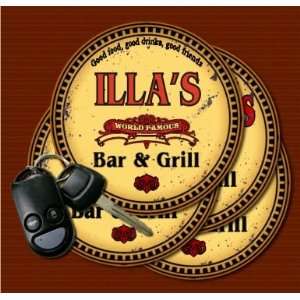  ILLAS Family Name Bar & Grill Coasters