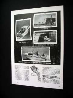 Eaton Interceptor I/O Marine Drive engine 1963 print Ad  