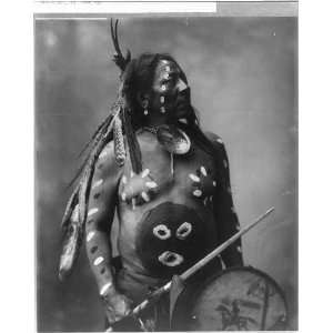  Last Horse,Sioux Indian,Painted,spear,shield,c1899