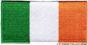 IRELAND FLAG embroidered iron on PATCH IRISH EMBLEM new  