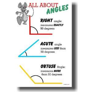  All About Angles   Educational Classroom Math Poster 