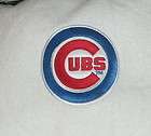   Licensed Chicago Cubs Logo Luxury White Heavyweight Velour Bathrobe OS
