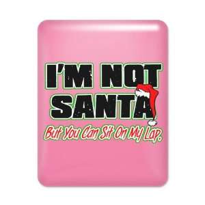  iPad Case Hot Pink Christmas Im Not Santa But You Can Sit 