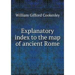   index to the map of ancient Rome William Gifford Cookesley Books