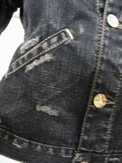 NWT True Religion WMS Jada cropped western jean jacket  