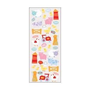  Puffy Classic Stickers Baby Farm Animals: Home & Kitchen