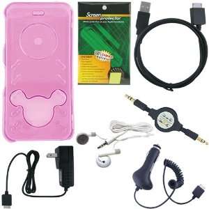Ultimate, Premium Accessory Combo Bundle: Pink Crystal Case Cover, Car 