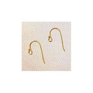  Gold Plated Ear Wire w/ Ball 24 pcs: Arts, Crafts & Sewing