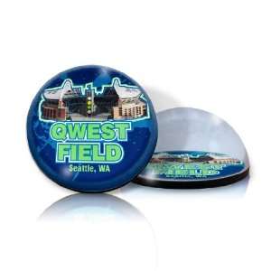   Seahawks Round Crystal Magnetized Paperweight