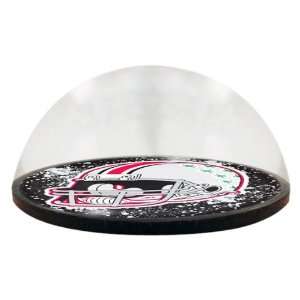   State Buckeyes Round Crystal Magnetized Paperweight