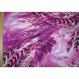  Rayon Lycra Jersey fabric   Fuchsia Feathers: Arts, Crafts 