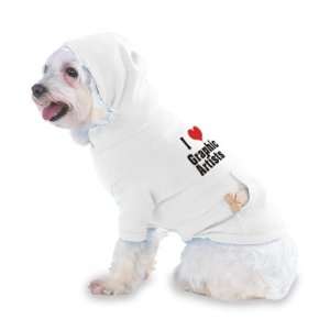  I Love/Heart Graphic Artists Hooded (Hoody) T Shirt with 