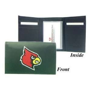  Louisville Cardinals Embroidered Leather Tri Fold Wallet 