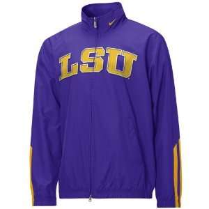  Nike LSU Tigers Purple Senior Wind Jacket: Sports 