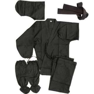 Kage Ninja Gear 7 PC Ninja Uniform Set Size Adult XL Martial Arts 