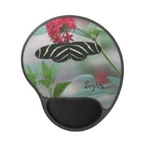  Zebra Longwing Butterfly Gel Mousepad with Persona Office 