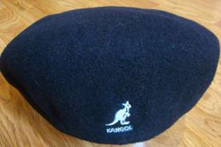 Navy Blue KANGOL Wool 504 Ivy Cap  