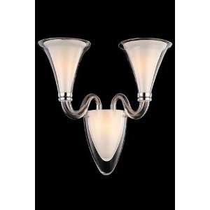  Lido Wall Sconce 2 Light Polished Nickel: Home Improvement