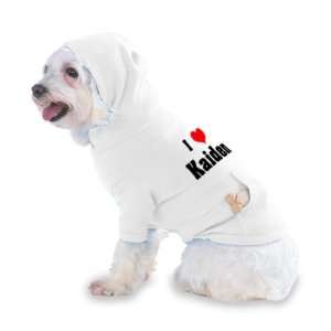  I Love/Heart Kaiden Hooded T Shirt for Dog or Cat LARGE 