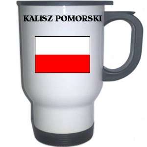  Poland   KALISZ POMORSKI White Stainless Steel Mug 