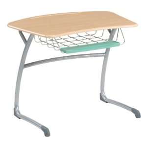   School Desk with Wire Book Box and Pencil Tray 25 H: Home & Kitchen