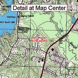 USGS Topographic Quadrangle Map   Lake Wheeler, North Carolina (Folded 