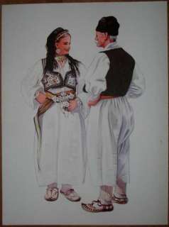 Bosnia Folk Costume Travnik, Guca Gora   I/11  