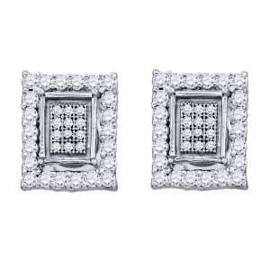   : Sterling Silver 1/2 ct. Diamond Fashion Earrings: Katarina: Jewelry
