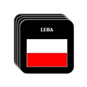  Poland   LEBA Set of 4 Mini Mousepad Coasters 