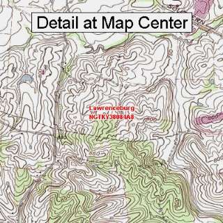  USGS Topographic Quadrangle Map   Lawrenceburg, Kentucky 
