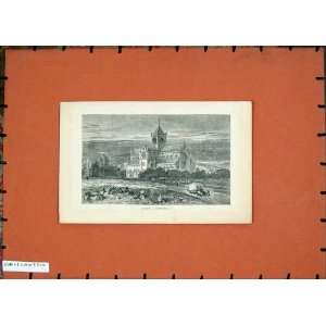   : Antique Print Exterior View Kirkwall Cathedral Cart: Home & Kitchen