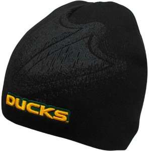   World Oregon Ducks Black Knuckles Cuffless Beanie