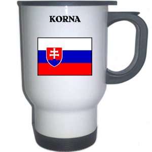  Slovakia   KORNA White Stainless Steel Mug Everything 