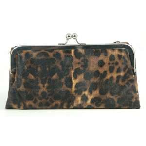  Kristine Leopard GoGo Clutch Wallet Evening Purse 