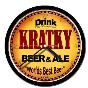  KRATKY beer and ale cerveza wall clock 