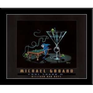 Michael Godard, Pool Sharks II FRAMED ART 28x34