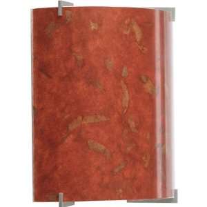 Progress P7003 09RP CFL Wall Sconce with decorative handmade Red Paper 