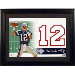 Tom Brady New England Patriots Unsigned Jersey Numbers Piece:  