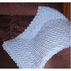  Blue Hand Crocheted Baby Blanket: Baby