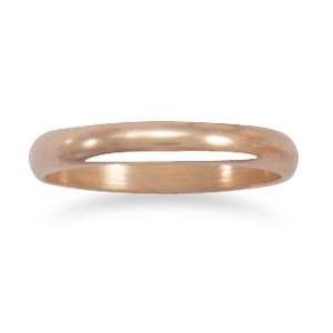  3mm Solid Copper Wedding Band Ring 