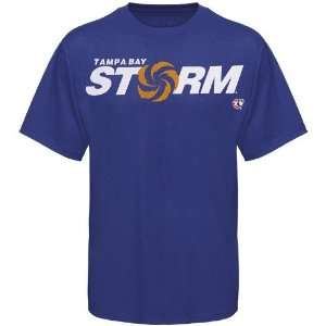  Champion Tampa Bay Storm Royal Blue Mascot T shirt Sports 